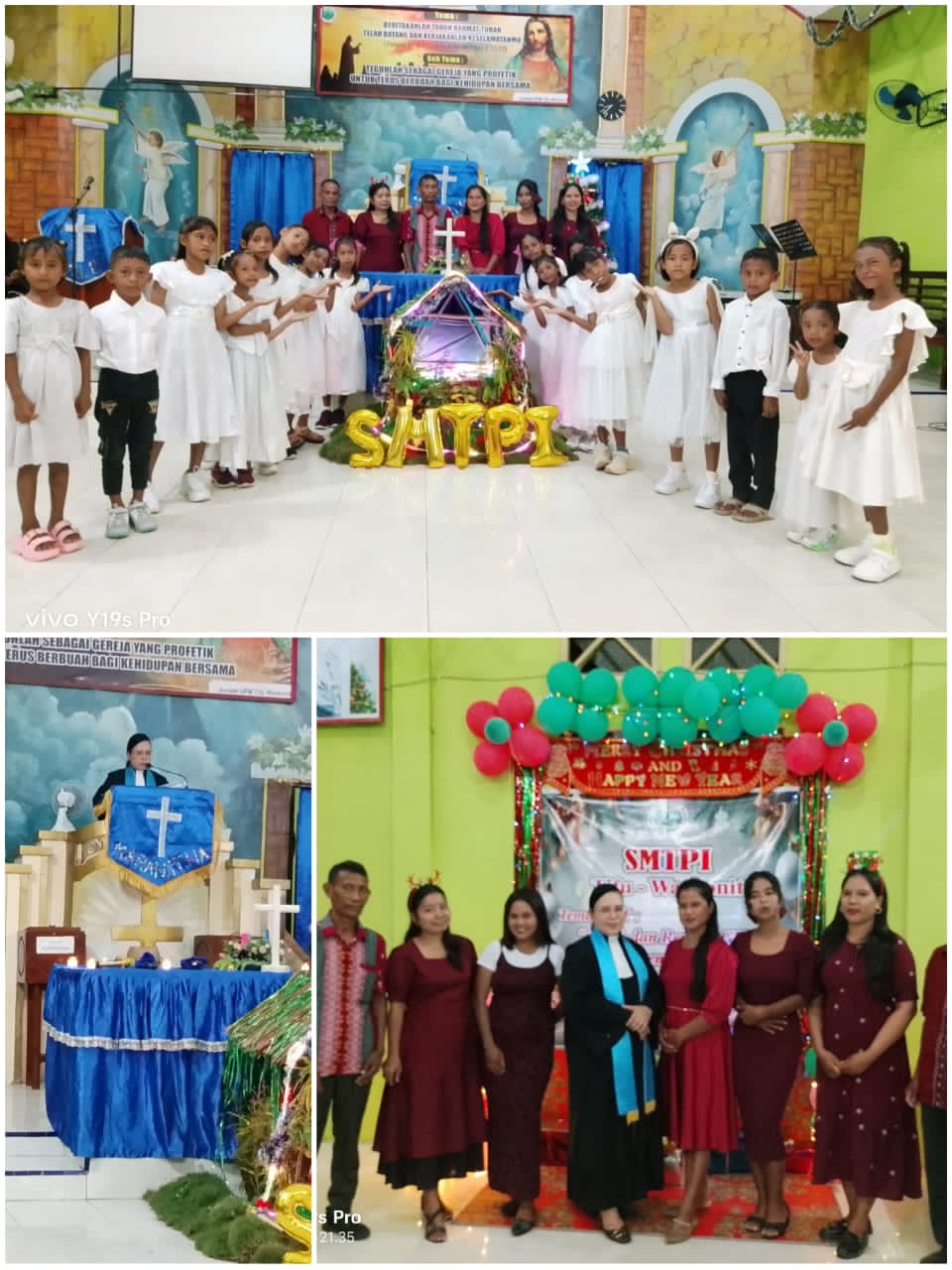 Ibadah Natal dan perayaan HUT ke-69 SMTPI GPM Jemaat Tifu Waekonit di Gereja Maranatha