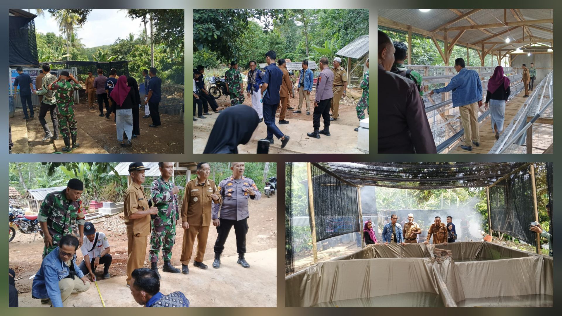 Tim kecamatan melakukan monitoring dan evaluasi Dana Desa Tahap II di Kampung Lebak Peniangan Way Kanan