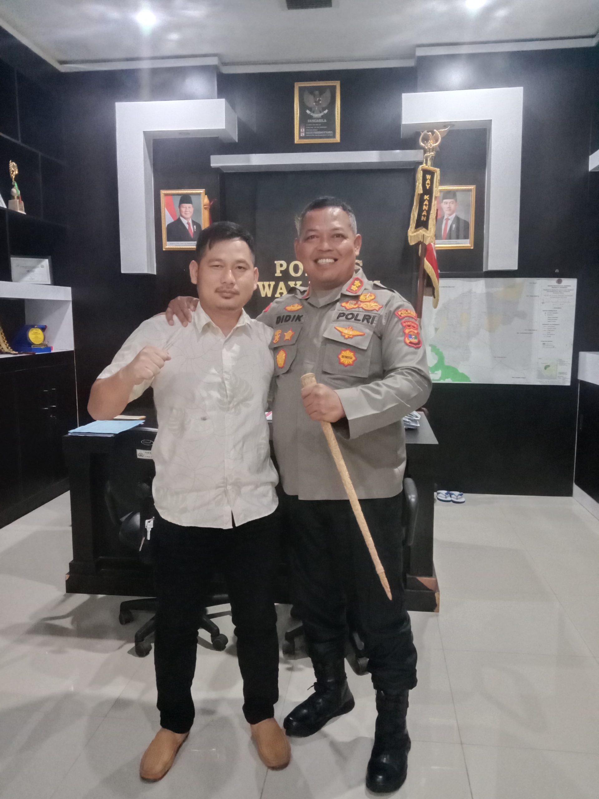 Audiensi Ketua DPC GPRI Way Kanan dengan Kapolres Way Kanan membahas sinergi LSM dan kepolisian
