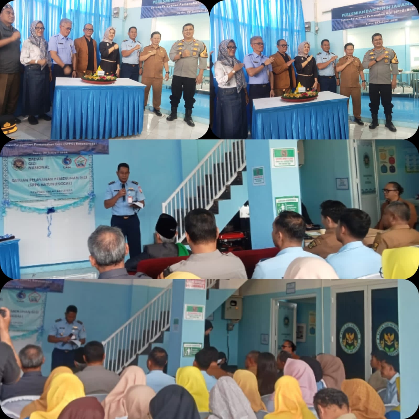 H. Boy menghadiri peresmian Satuan Pelayanan Pemenuhan Gizi Batununggal yang diselenggarakan Yayasan TNI AU Adi Upaya di Kabupaten Sukabumi.