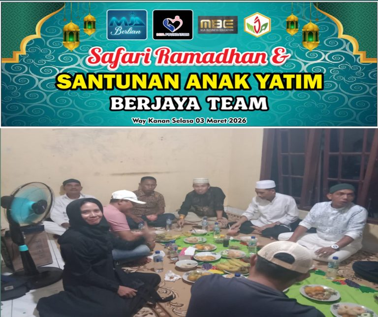Safari Ramadan Mitra MJA di Desa Gunung Sari Kecamatan Rebang Tangkas Kabupaten Way Kanan Lampung