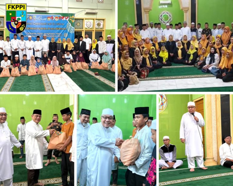 Kegiatan FKPPI Lampung membagikan paket sembako dan tali asih kepada kaum dhuafa dan anak yatim pada Ramadan 1447 H di Bandar Lampung.