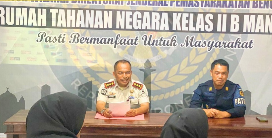 Pembinaan peserta magang Rutan Manna 2026