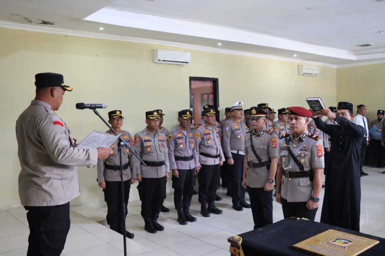 Sertijab Kasat Reskrim Polres Way Kanan 2026 di Aula Adhi Pradana