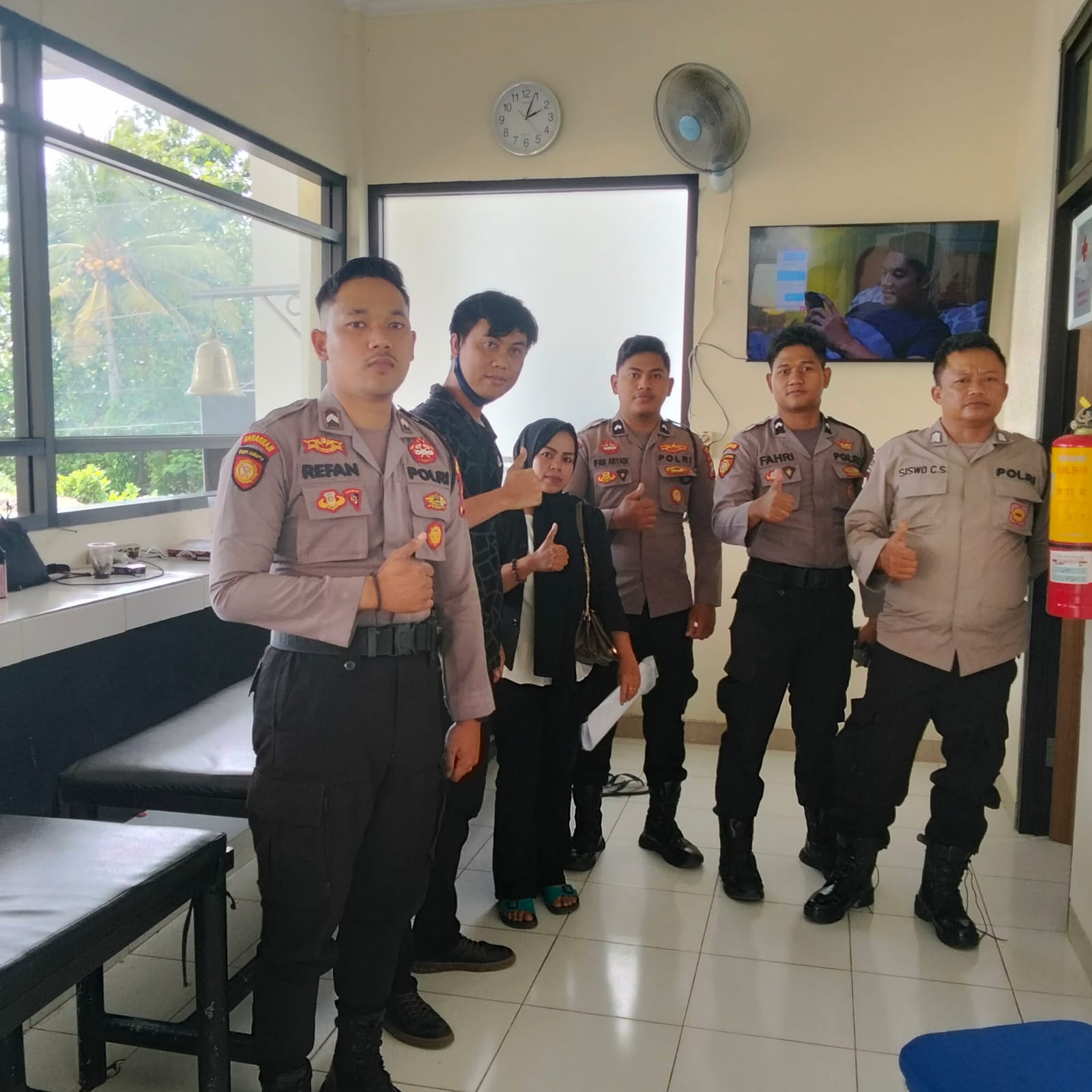 Kaperwil Koran Merah Putih News saat melakukan silaturahmi ke Polres Pamekasan