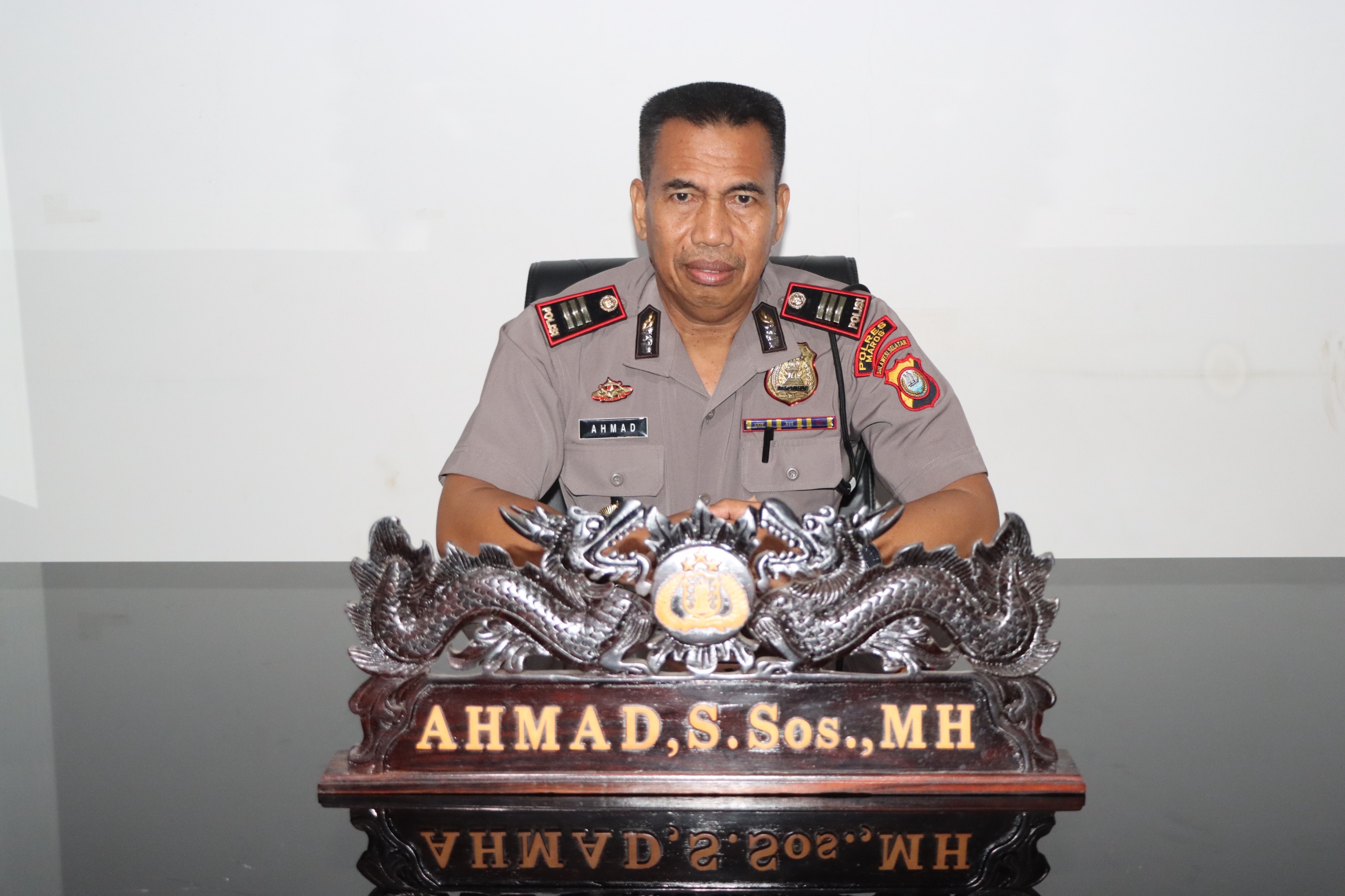 Polres Maros mengimbau masyarakat menjaga keamanan dan ketertiban menjelang malam pergantian tahun 2025–2026