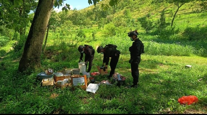 Pemusnahan petasan dan bahan peledak Tulungagung 2026 oleh polisi