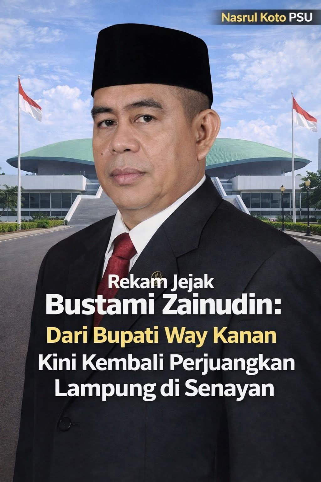 Bustami Zainudin mantan Bupati Way Kanan dan Senator DPD RI Lampung