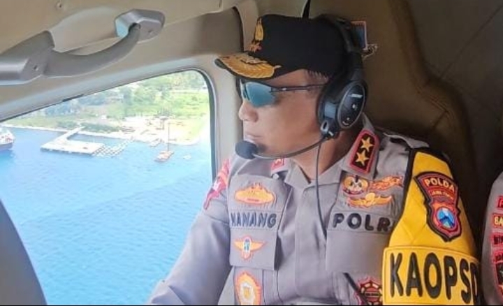 Kapolda Jatim patroli udara pantau arus balik Lebaran 2026 di Jawa Timur