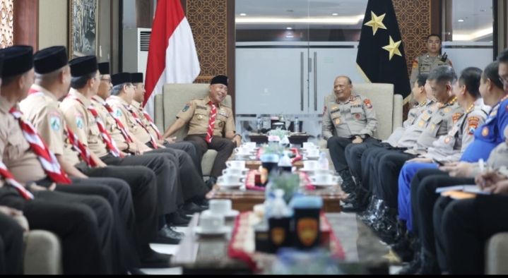 Sinergi Polda Jatim dan Pramuka dalam program ketahanan pangan