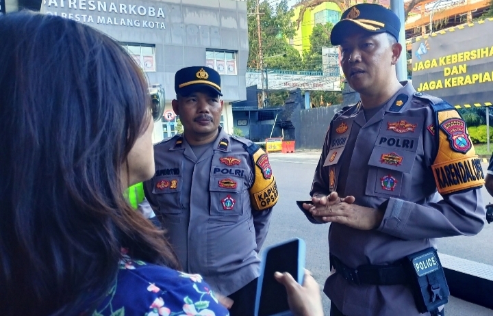 Pengamanan Jumat Agung oleh Polresta Malang Kota