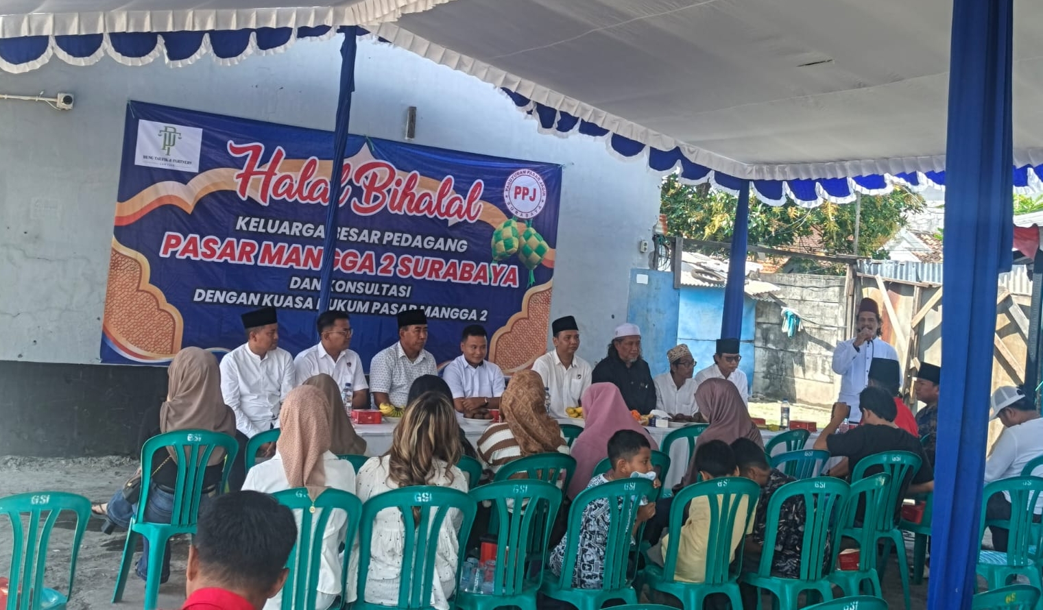 Halalbihalal pedagang Pasar Mangga 2 Surabaya 2026