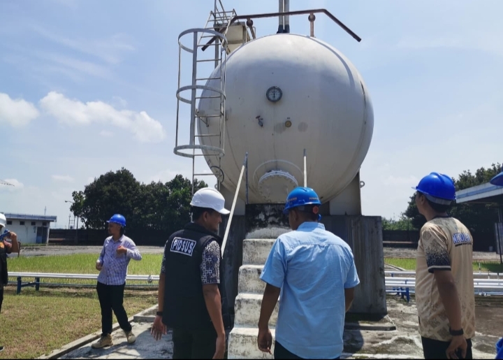 Pengecekan stok BBM dan LPG oleh Polres Ngawi di SPBU dan SPBE pasca Lebaran