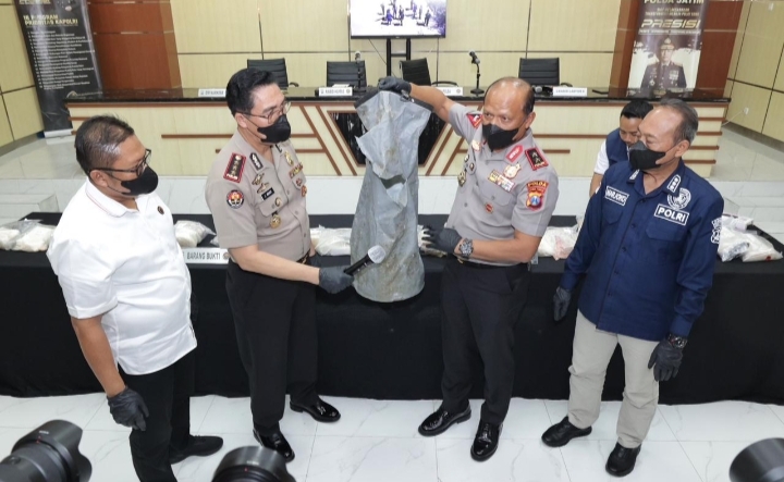 temuan narkotika 27 kg di giligenting sumenep oleh polisi