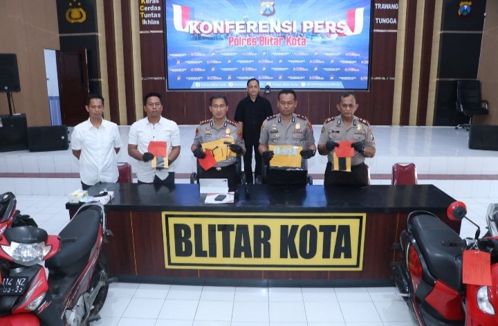 Polres Blitar Kota ungkap jaringan curanmor lintas wilayah dan amankan tersangka 2026