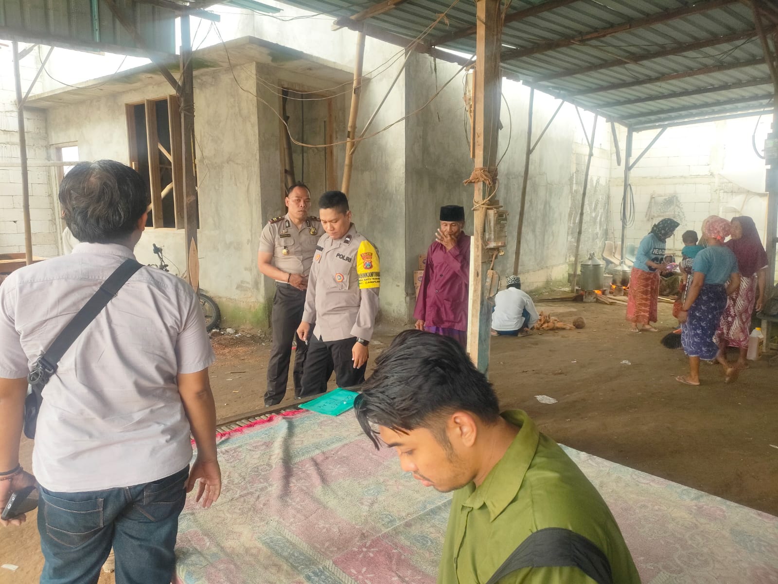 Lokasi kejadian warga tersengat listrik saat memperbaiki bor di Camplong Sampang