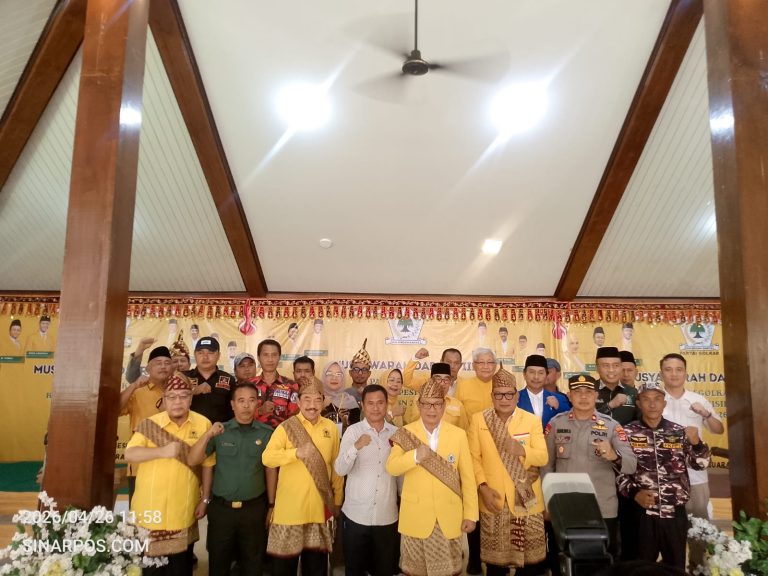 Kegiatan Musda Partai Golkar Pesisir Barat 2026 dihadiri pengurus, kader, dan unsur Forkopimda