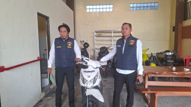 Barang bukti sepeda motor hasil curanmor Polres Sampang di Pangarengan 2026