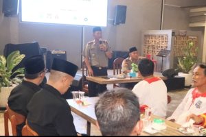 Kegiatan Kopi Pendekar Polres Madiun Kota bersama perguruan pencak silat