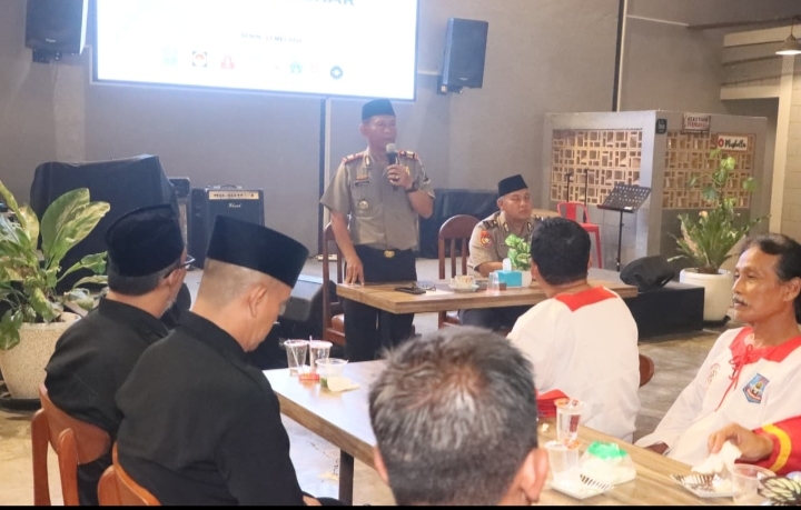 Kegiatan Kopi Pendekar Polres Madiun Kota bersama perguruan pencak silat
