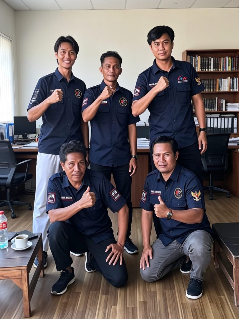 Kaperwil IFN Hairil Anwari bersama Ketua Tim Investigasi Maskur memimpin rapat kerja media di Kabupaten Sampang