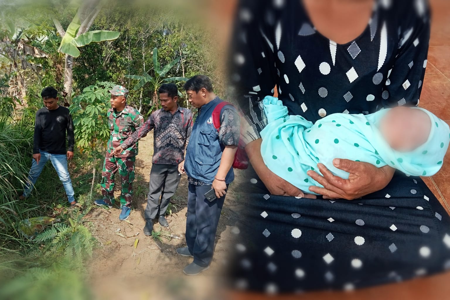 Warga Klampis Bangkalan menemukan bayi laki-laki terlantar di bawah pohon mangga pada dini hari.