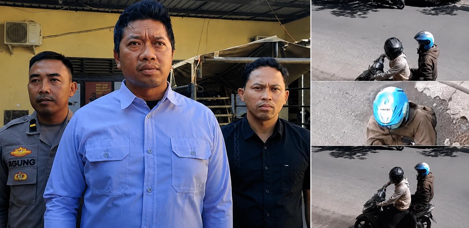 Petugas Satreskrim Polres Bangkalan mengamankan pelaku curanmor hasil pengungkapan kasus berbekal rekaman CCTV.
