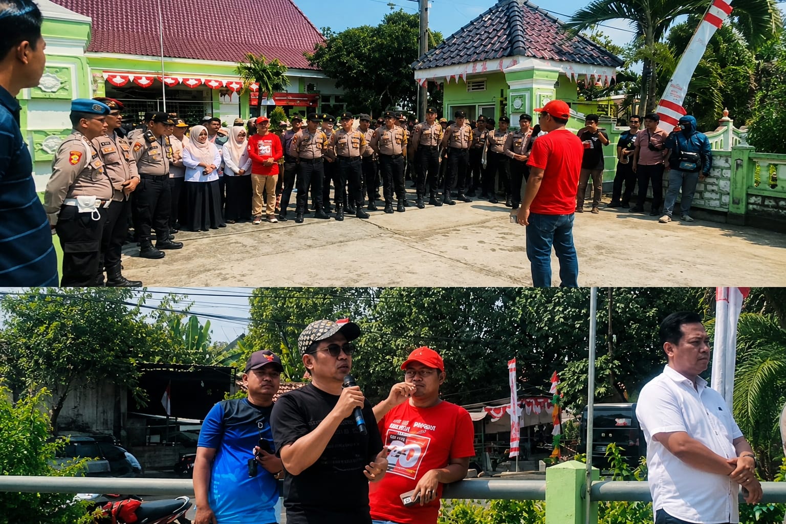 Aksi unjuk rasa di depan Kantor Dinas Kesehatan Kabupaten Bangkalan terkait dugaan lemahnya pengawasan perizinan fasilitas kesehatan.