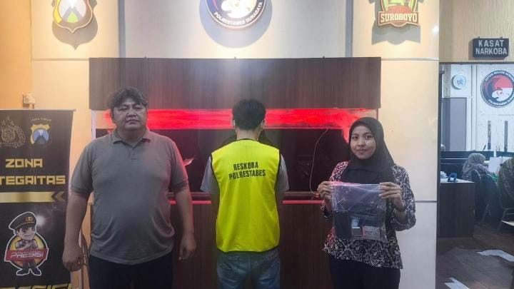 Satresnarkoba Polrestabes Surabaya menangkap residivis pengedar sabu Bendul Merisi
