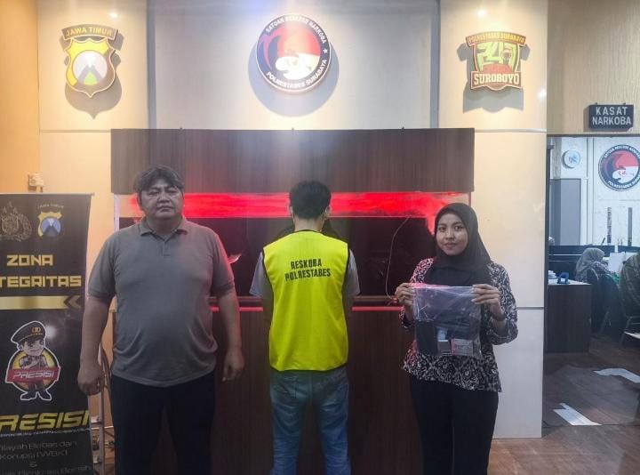 Satresnarkoba Polrestabes Surabaya menangkap residivis pengedar sabu Bendul Merisi