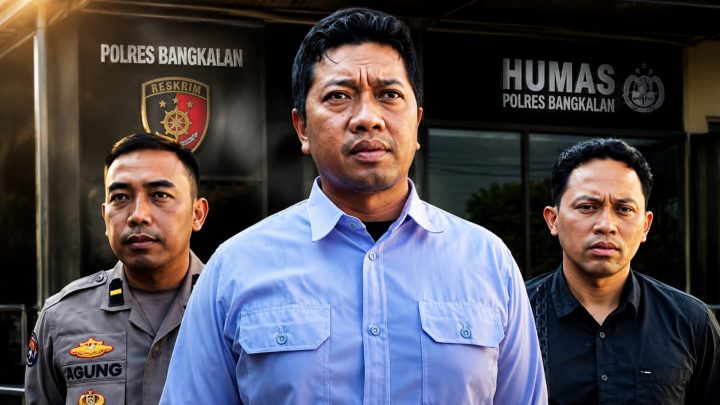 Polisi mengamankan sekretaris desa di Tanjung Bumi Bangkalan yang diduga mengancam warga dengan celurit