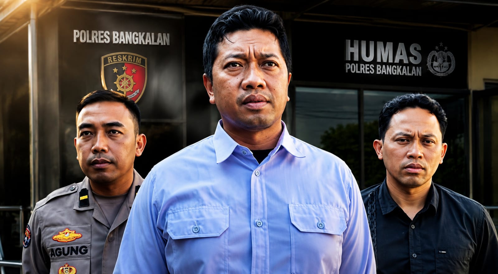 Polisi mengamankan sekretaris desa di Tanjung Bumi Bangkalan yang diduga mengancam warga dengan celurit