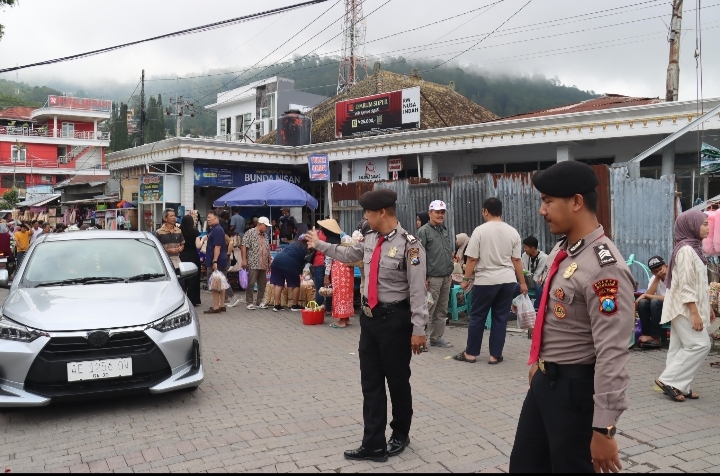 Pengamanan Telaga Sarangan Magetan Lebaran 2026 oleh Polres Magetan