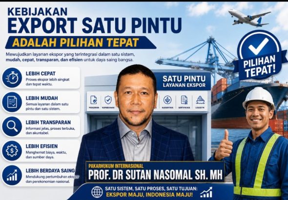 Prof Sutan Nasomal mengapresiasi kebijakan satu pintu ekspor-impor Presiden Prabowo untuk memperkuat pengawasan perdagangan nasional