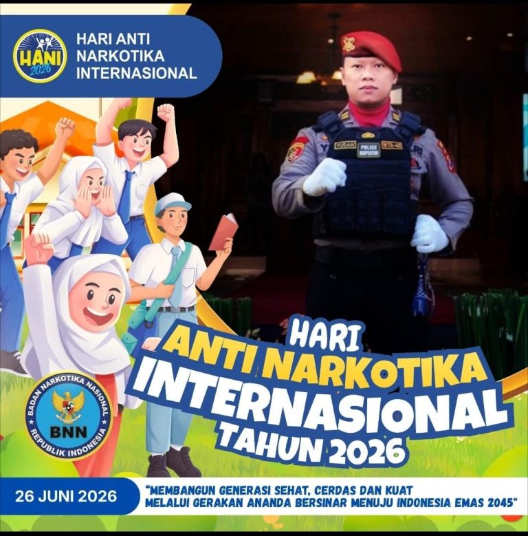 Kasat Resnarkoba Polres Sampang IPTU Yuda Julianto memberikan edukasi dan seruan pencegahan narkoba kepada masyarakat dalam rangka HANI 2026.