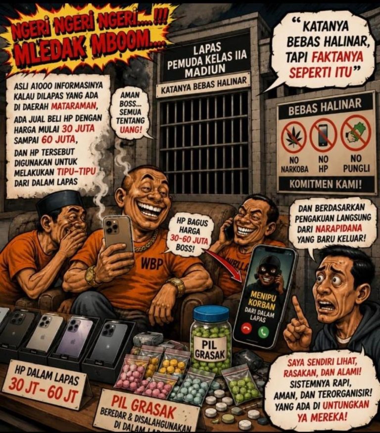 Ketua Umum AMI Baihaki Akbar mendesak investigasi dugaan jual beli ponsel ilegal di Lapas Kelas II Madiun.
