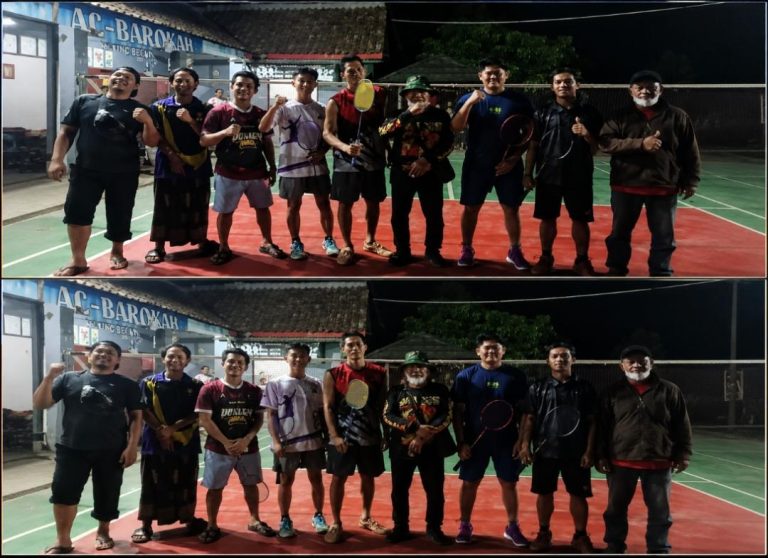 Karang Taruna Kampung Tanjung Bulan menggelar lomba bulu tangkis sistem arisan antar kampung di Way Kanan, Lampung.
