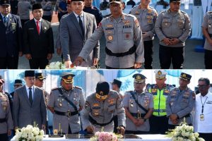 Kapolda Jatim Irjen Pol. Nanang Avianto meresmikan Polresta Tuban dan melantik Kapolresta Tuban pertama di Mapolresta Tuban.
