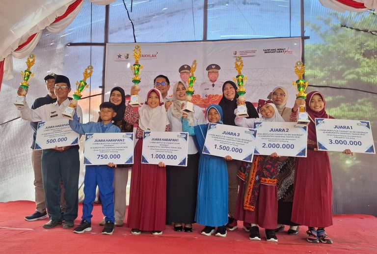 Peserta Lomba Bertutur Tingkat SD MI Kabupaten Sampang Tahun 2026 di Dinas Perpustakaan dan Kearsipan Kabupaten Sampang.