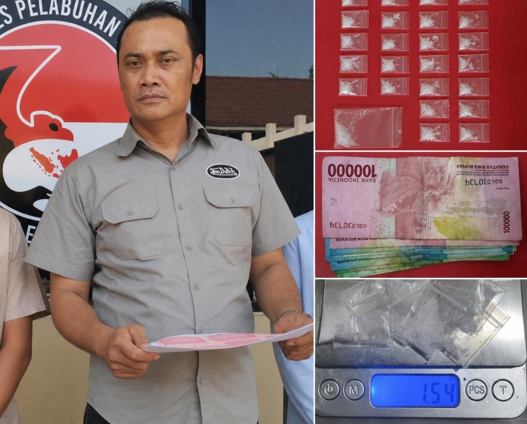 Polres Pelabuhan Tanjung Perak mengungkap peredaran sabu dan mengamankan satu tersangka di Surabaya
