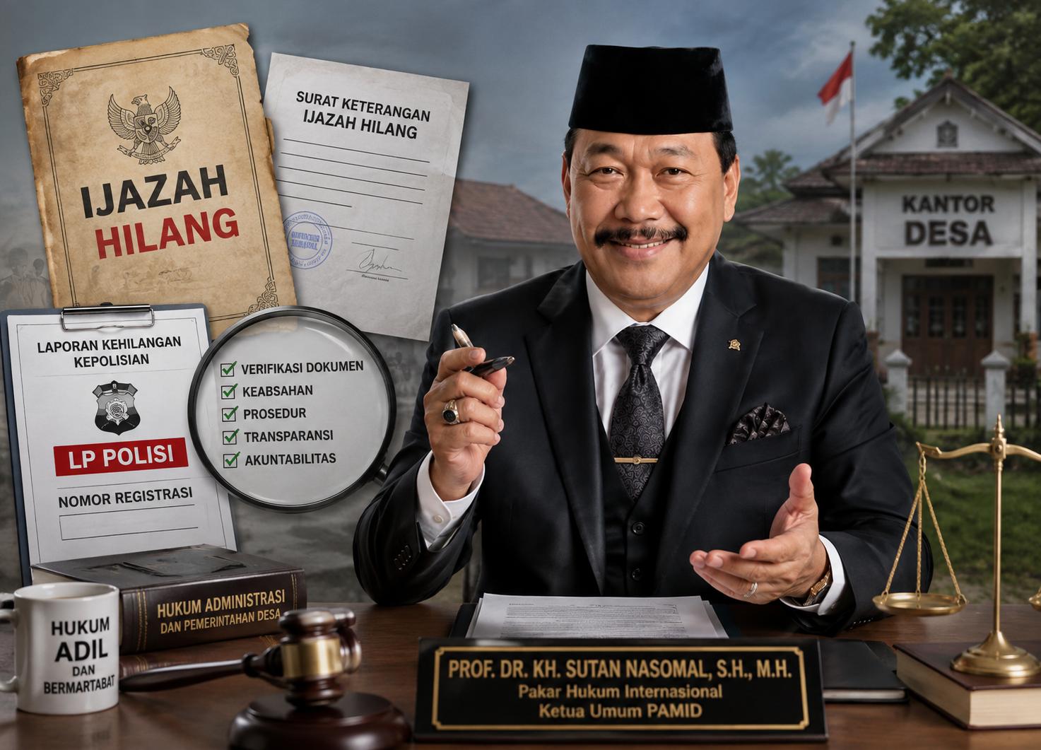 Prof Sutan Nasomal menyoroti verifikasi surat keterangan ijazah hilang dalam administrasi aparatur desa di Bener Meriah