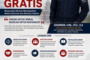 Pusat layanan hukum gratis LBH CCI DPW Sulawesi Tengah di Morowali