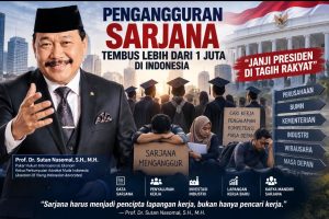 Prof Dr Sutan Nasomal menyoroti pengangguran sarjana dan lapangan kerja di Indonesia