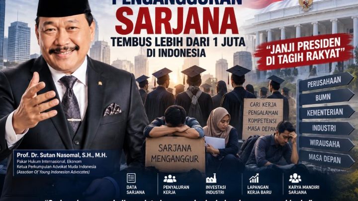 Prof Dr Sutan Nasomal menyoroti pengangguran sarjana dan lapangan kerja di Indonesia