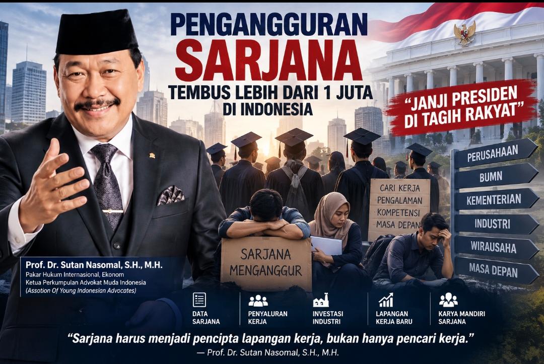 Prof Dr Sutan Nasomal menyoroti pengangguran sarjana dan lapangan kerja di Indonesia