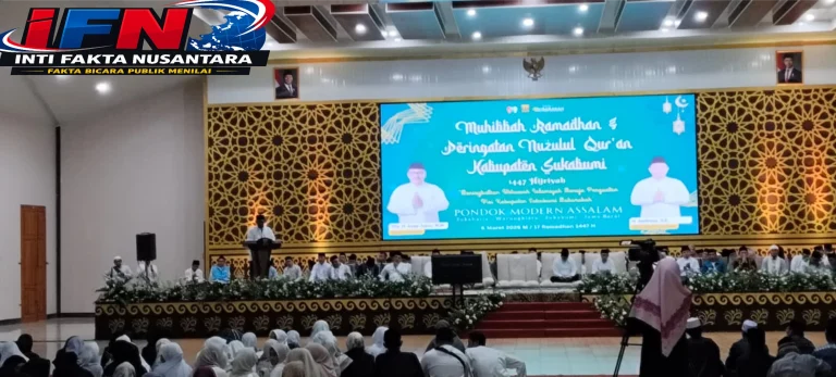 Bupati Sukabumi Asep Japar menghadiri Muhibah Ramadan dan peringatan Nuzulul Qur’an 1447 Hijriah di Kabupaten Sukabumi