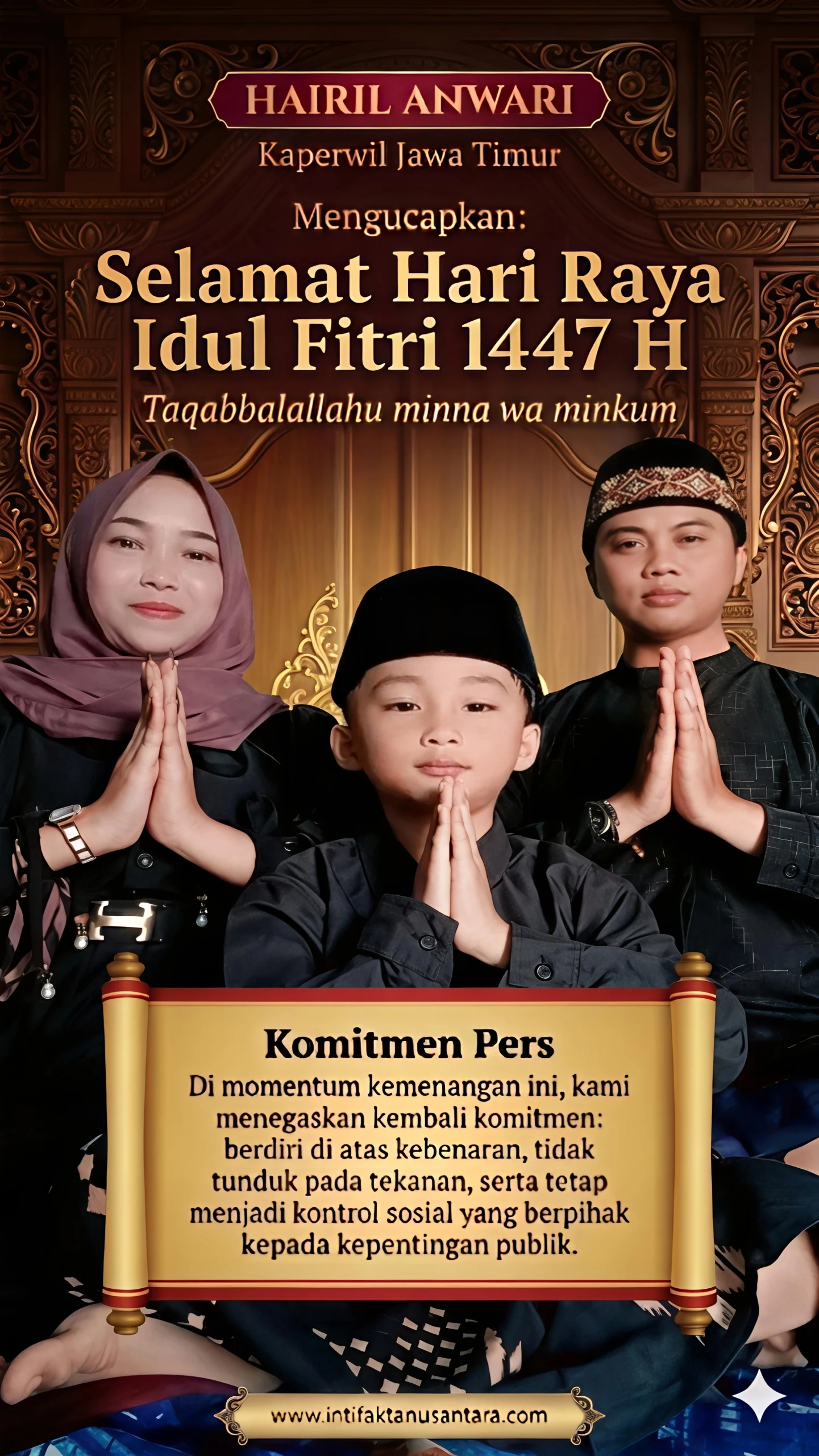 Hairil Anwari bersama keluarga di Sampang saat Idul Fitri 1447 H