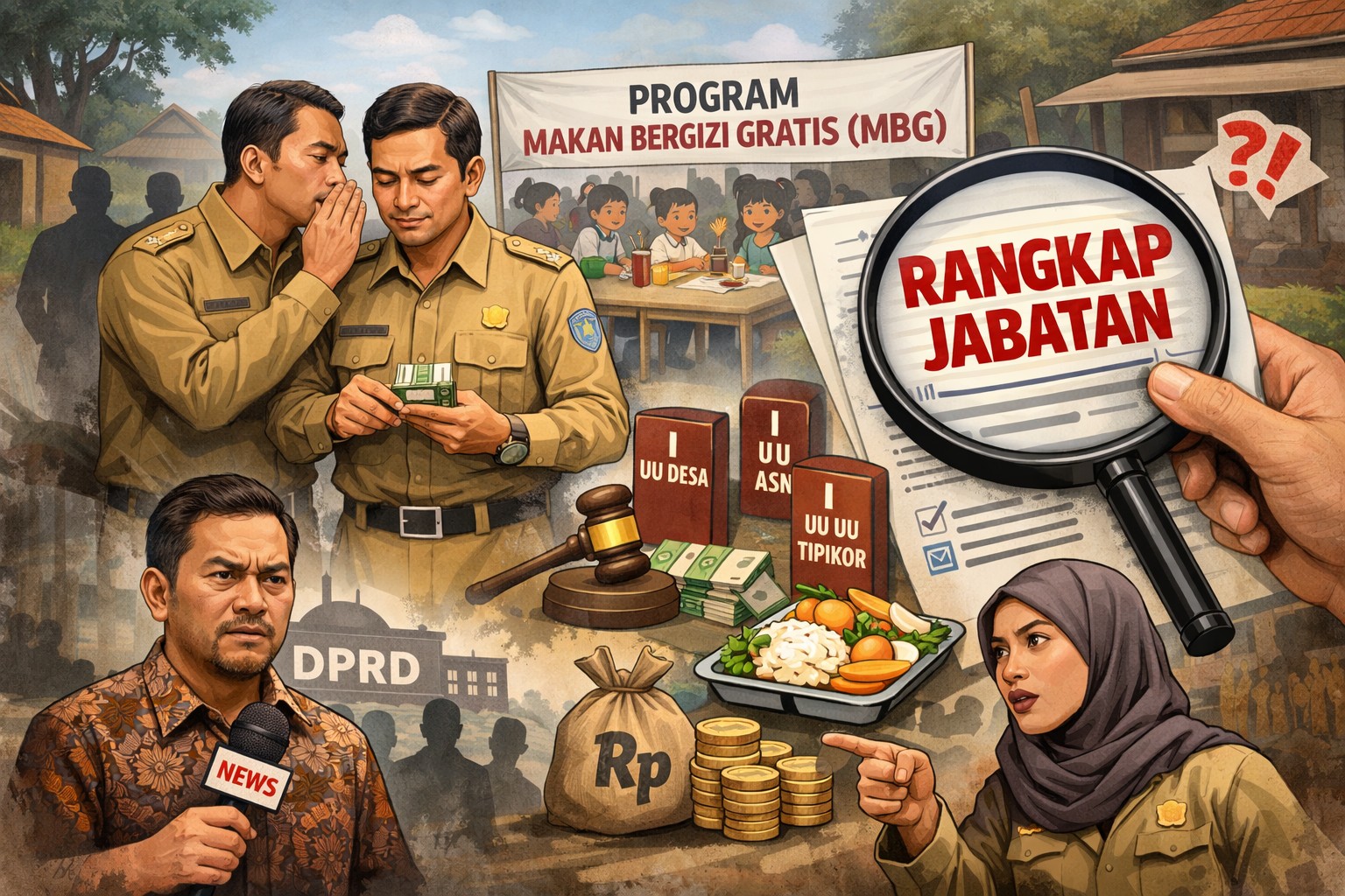 Ilustrasi program MBG Bangkalan pendamping desa